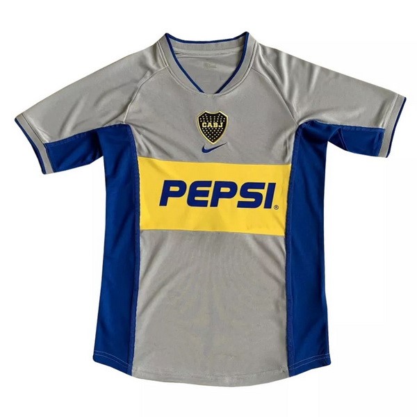 Tailandia Camiseta Boca Juniors 2ª Kit Retro 2002 Gris